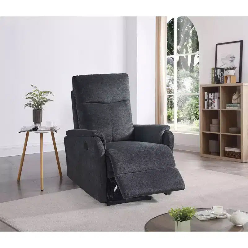 Fauteuil inclinable électrique Whisen avec ports USB, facile à nettoyer, peu encombrant et appuie-tête intégré