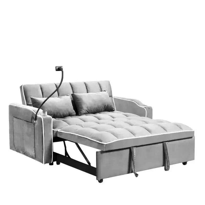MAYEERTY Tabourets de bar en velours beige, lot de 2, avec dossier capitonné et pieds en métal pour îlot de cuisine et bar