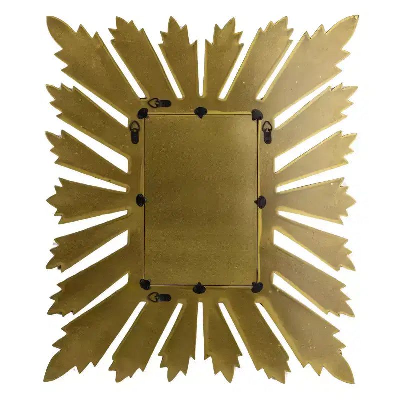 Miroir Mural Rectangulaire Storied Home Sunburst, Doré