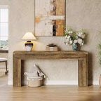Table console extra longue de 70,9 pouces, table de canapé en bois derrière le canapé, console d'entrée de style ferme pour le salon, le couloir, le foyer