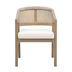 Ensemble de salle à manger 7 pièces Christopher Knight Home Gween Farmhouse avec chaises en rotin rembourrées en bois d'hévéa