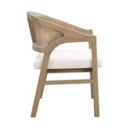 Ensemble de salle à manger 7 pièces Christopher Knight Home Gween Farmhouse avec chaises en rotin rembourrées en bois d'hévéa