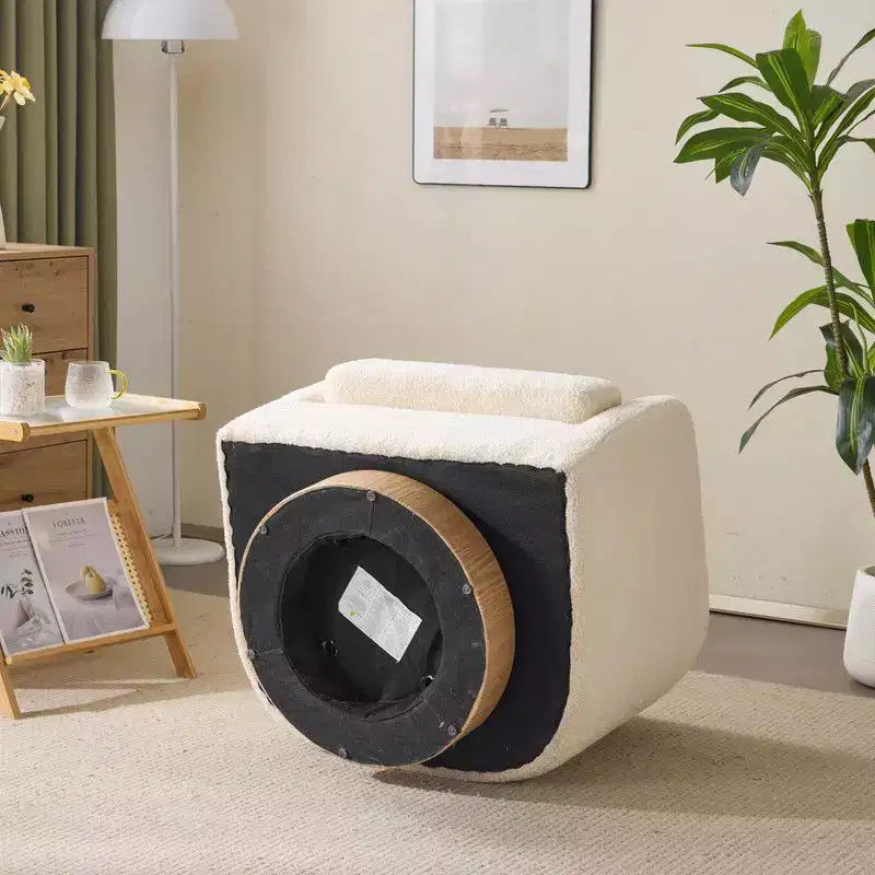 Fauteuil d'appoint pivotant Karl pour salon