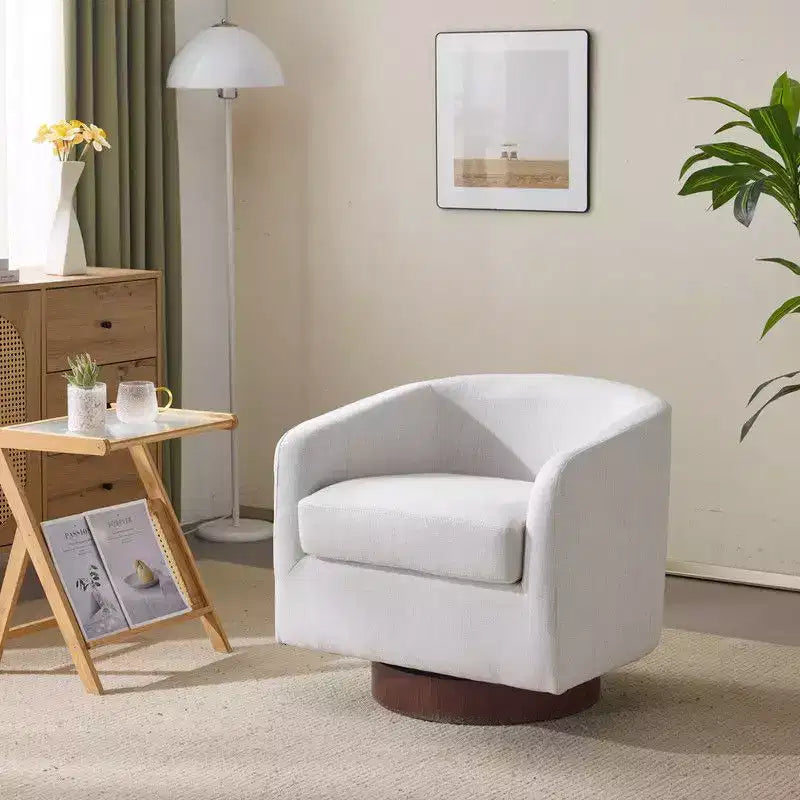 Fauteuil d'appoint pivotant Karl pour salon