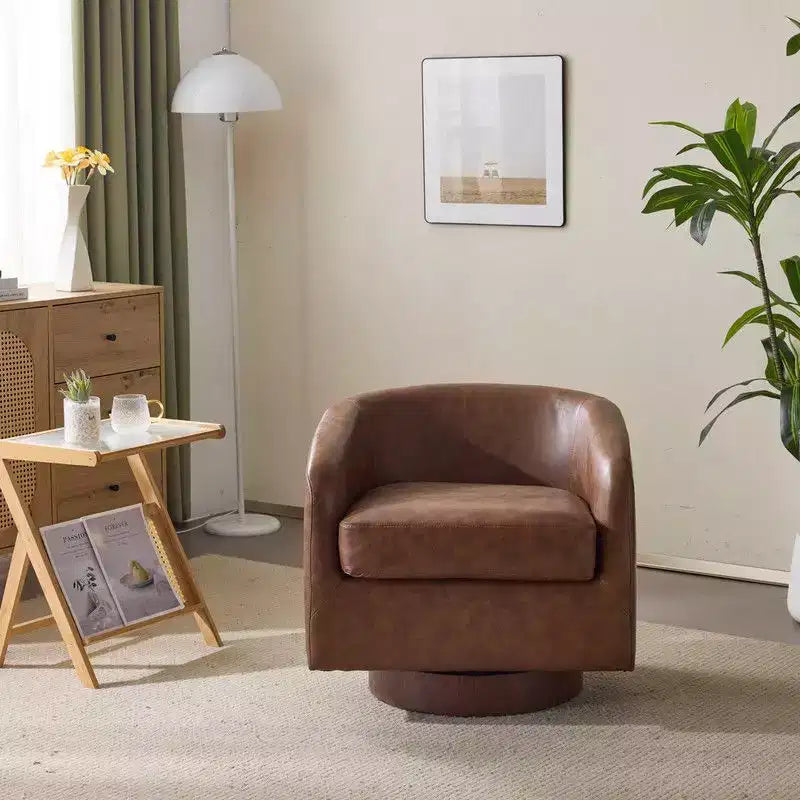 Fauteuil d'appoint pivotant Karl pour salon