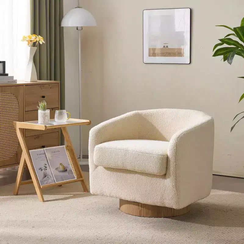 Fauteuil d'appoint pivotant Karl pour salon