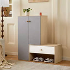 CLIHOME Banc de rangement à chaussures multifonctionnel, Armoires à chaussures, Meuble à chaussures avec banc
