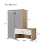 CLIHOME Banc de rangement à chaussures multifonctionnel, Armoires à chaussures, Meuble à chaussures avec banc