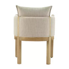 Christopher Knight Home Keera, fauteuils modernes en lin et bois d'hévéa (lot de 4)
