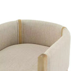 Christopher Knight Home Keera, fauteuils modernes en lin et bois d'hévéa (lot de 4)