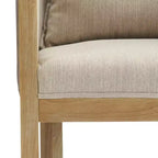 Christopher Knight Home Keera, fauteuils modernes en lin et bois d'hévéa (lot de 4)