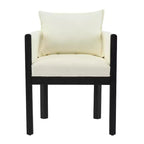 Christopher Knight Home Keera, fauteuils modernes en lin et bois d'hévéa (lot de 4)