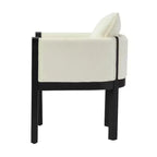 Christopher Knight Home Keera, fauteuils modernes en lin et bois d'hévéa (lot de 4)