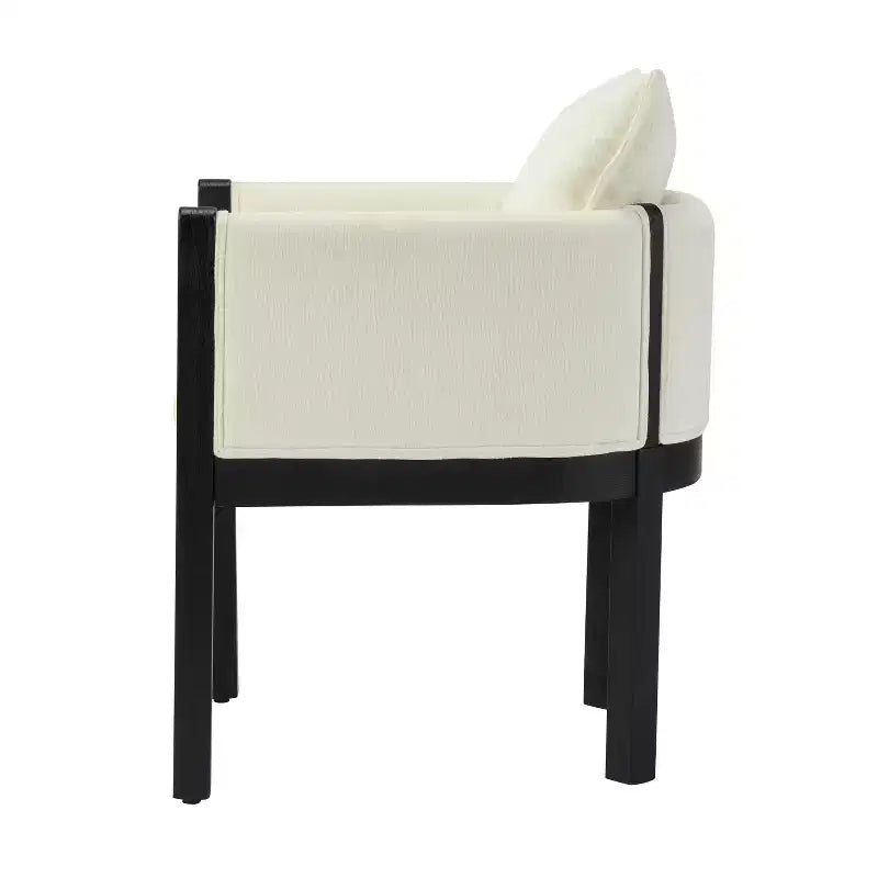Christopher Knight Home Keera, fauteuils modernes en lin et bois d'hévéa (lot de 4)