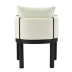 Christopher Knight Home Keera, fauteuils modernes en lin et bois d'hévéa (lot de 4)
