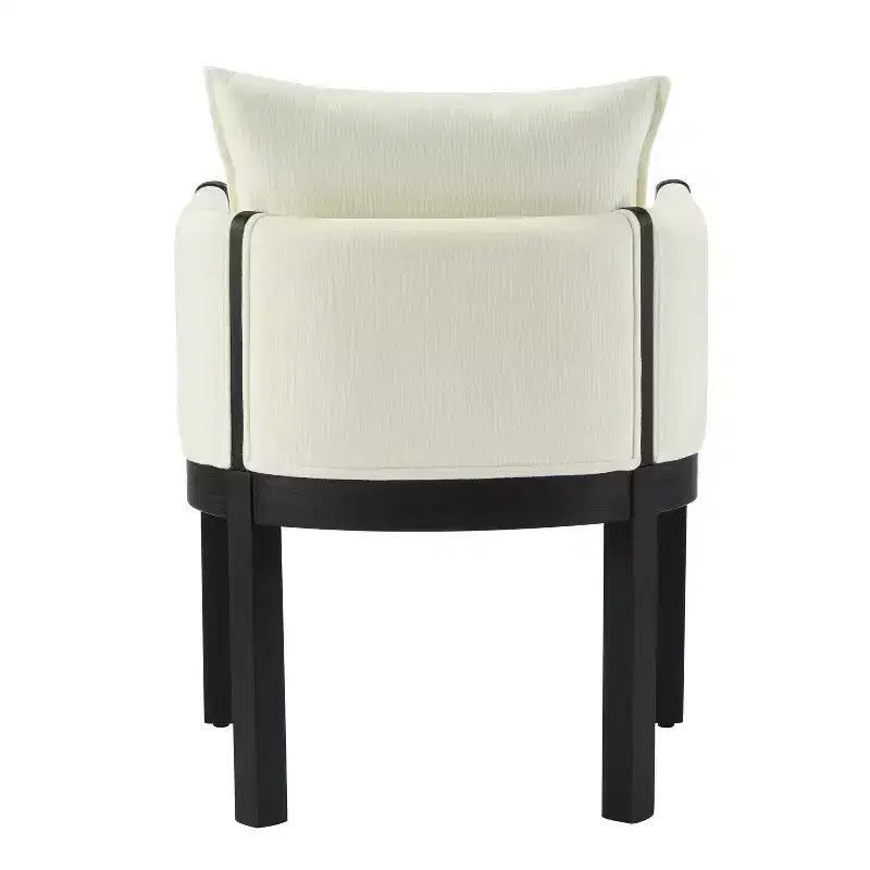 Christopher Knight Home Keera, fauteuils modernes en lin et bois d'hévéa (lot de 4)