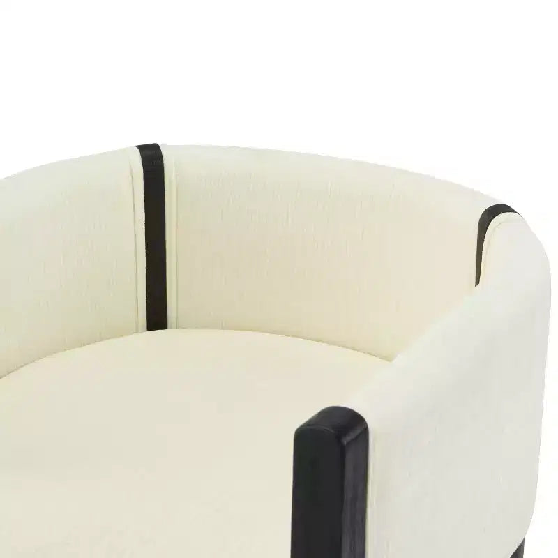 Christopher Knight Home Keera, fauteuils modernes en lin et bois d'hévéa (lot de 4)