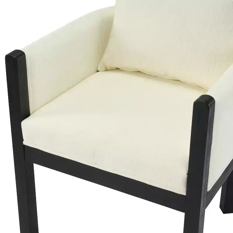 Christopher Knight Home Keera, fauteuils modernes en lin et bois d'hévéa (lot de 4)