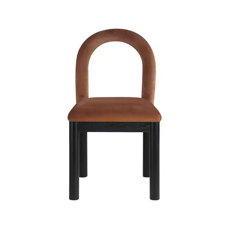 Meridian Furniture, Chaise de salle à manger en velours Conrad