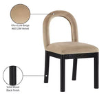 Meridian Furniture, Chaise de salle à manger en velours Conrad