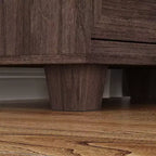 Famapy Grande table de chevet vintage en bois à 3 tiroirs