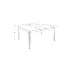 Ensemble table de salle à manger en bois massif HomeStock