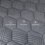 Matelas hybride Swedrea en boîte – Mousse à mémoire de forme à refroidissement moyen – Blanc