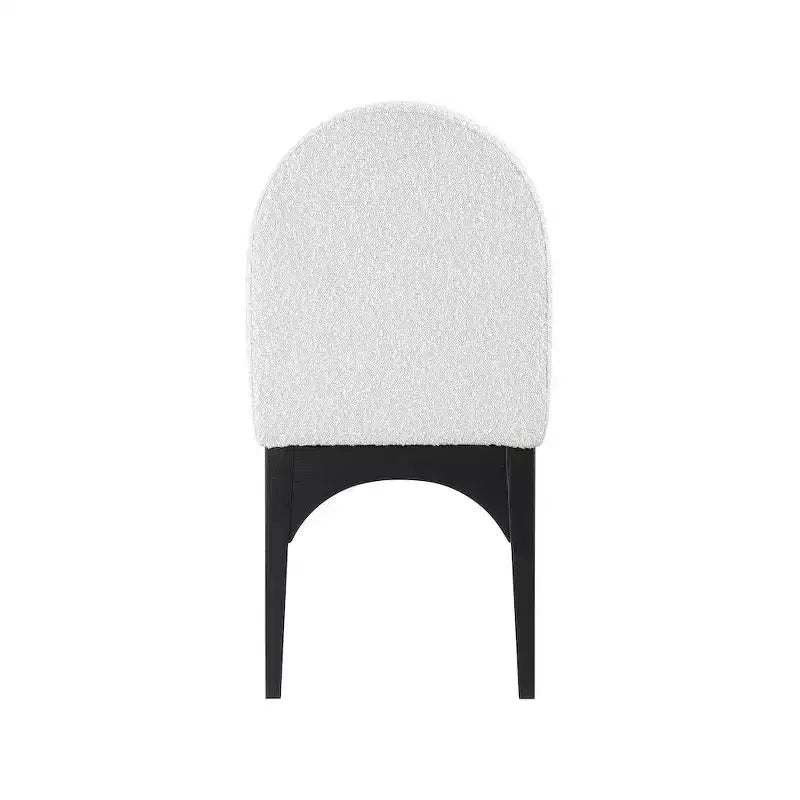 Meridian Furniture, Chaise de salle à manger Waldorf en tissu bouclé