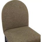 Meridian Furniture, Chaise de salle à manger Waldorf en tissu bouclé