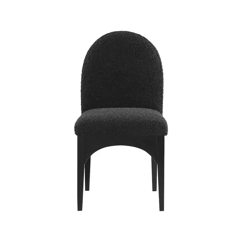 Meridian Furniture, Chaise de salle à manger Waldorf en tissu bouclé