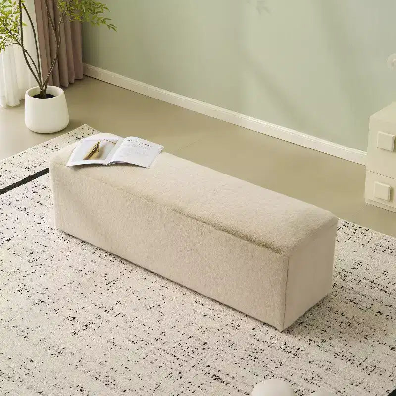 Christopher Knight Home Annette Long pouf moderne rembourré