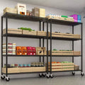 Heavy Duty Storage Metal Adjustable Shelves Wire Shelving Unit With Wheels 2500LBS NSF