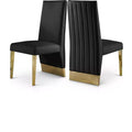Meridian Furniture,PorshaVegan Leather Dining Chair, Set of 2