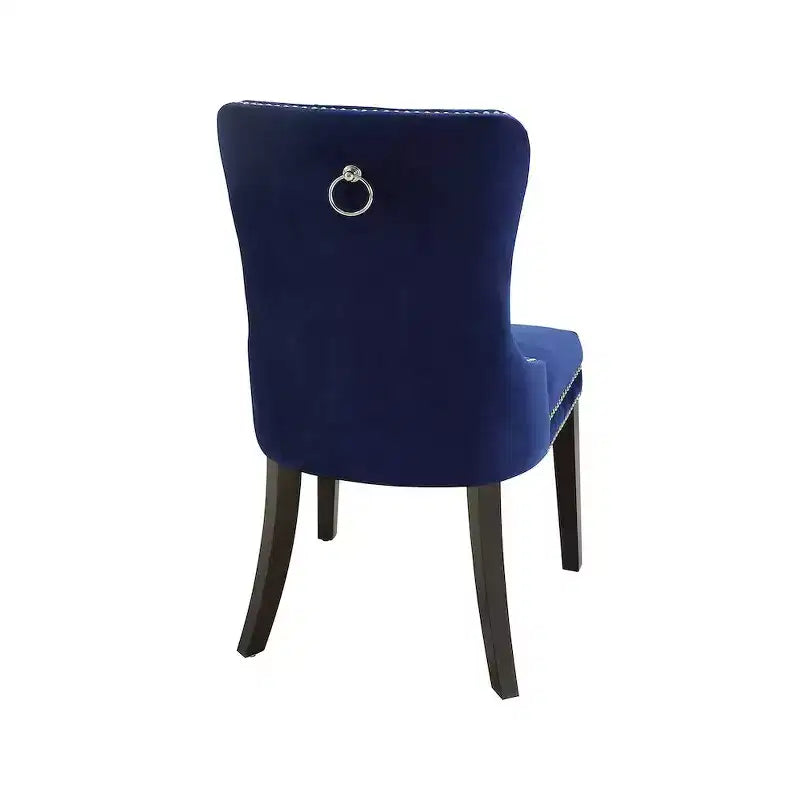 Meridian Furniture, Nikki, chaise de salle à manger en velours, ensemble de 2