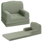 Canapé et fauteuil pour enfants 2-en-1 – Sofa en mousse pliable pour tout-petits
