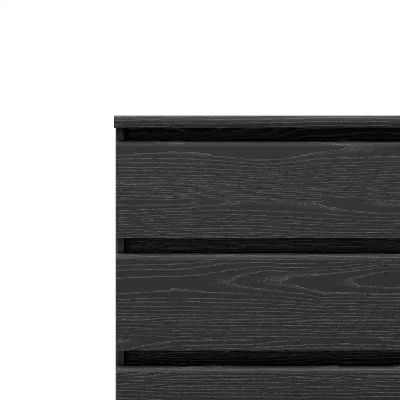 Tvilum, Commode double à 6 tiroirs Scottsdale, grain de bois noir