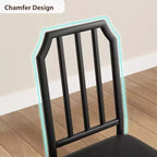 Ensemble de table à manger CuisinSmart, avec design à chanfrein, table de cuisine 3/5 pièces avec sièges rembourrés