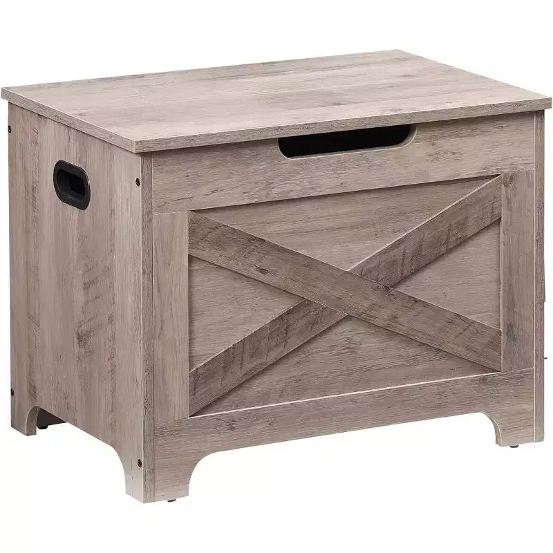Banc de rangement Acekool avec couvercle relevable - Siège et organisateur d'entrée en bois rustique