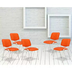 Karl Home Lot de 5 chaises de salle d'attente empilables