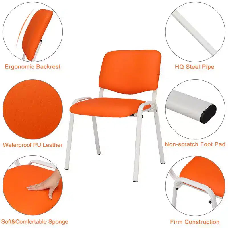 Karl Home Lot de 5 chaises de salle d'attente empilables
