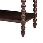Table de chevet/d'appoint en bois massif Okak Farmhouse avec 2 tiroirs et étagère, pour salon