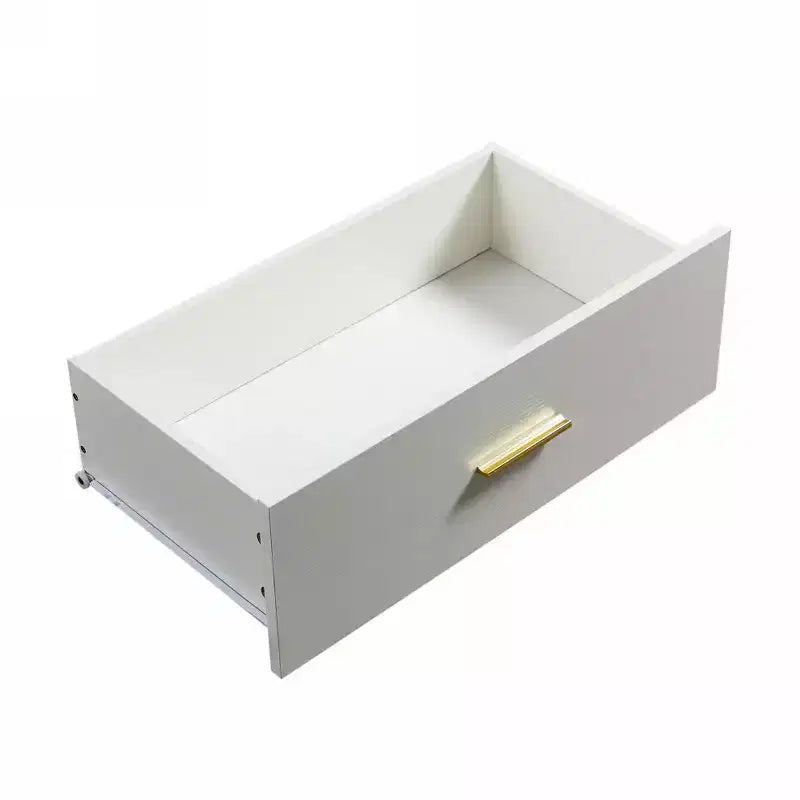Commode moderne Okak à 8/9 tiroirs avec poignées dorées, grand meuble de rangement pour chambre ou salon