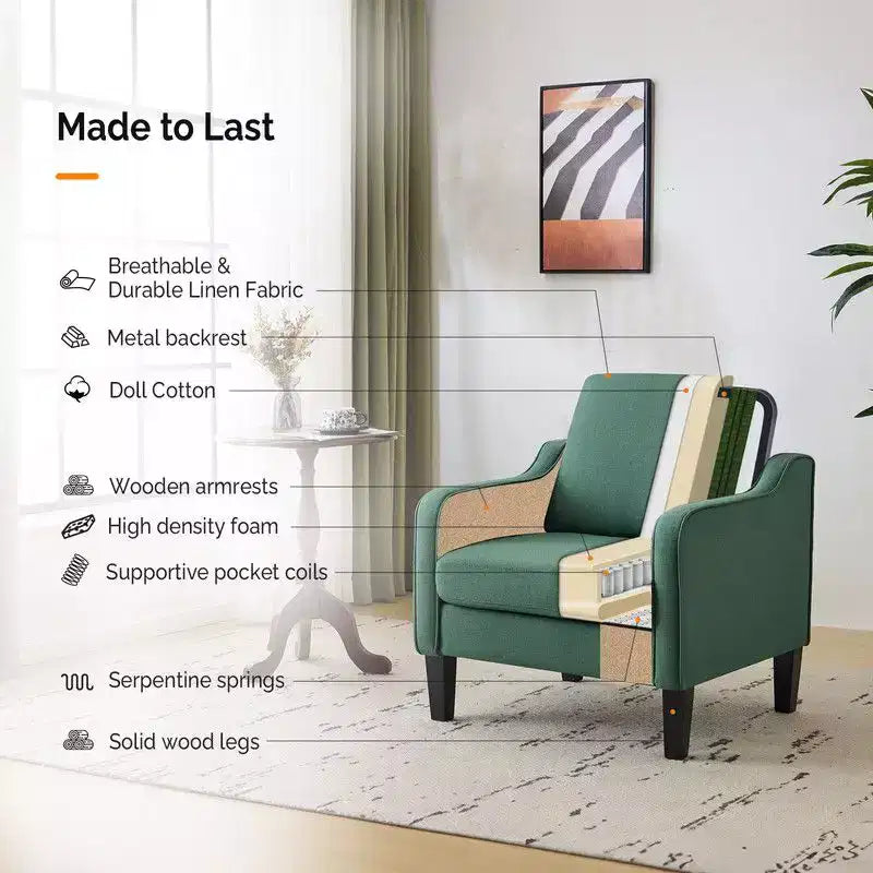 Karl Home | Fauteuil simple de 29,9 pouces de large