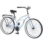 NAYSAYE Beach Cruiser Bike 26 inch Wheels Bike 7 Speed V-Brake Comfortable Saddle Classic Retro Cruiser Bike Commuter Bike for Women Men Senior