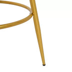 MAYEERTY Lot de 2 tabourets de bar pivotants de 79 cm de hauteur, tissés à la main, bleus, pour îlot de cuisine