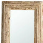 Miroir d'appoint encadré en bois vieilli naturel HomeRoots 39