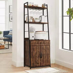 Étagère de Boulanger avec Armoire 70.8 Meuble de Rangement pour Micro-ondes, Meuble Bar Haut, Étagère de Cuisine Industrielle avec Tiroir, Grand Support de Rangement pour Micro-ondes