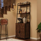 Étagère de Boulanger avec Armoire 70.8 Meuble de Rangement pour Micro-ondes, Meuble Bar Haut, Étagère de Cuisine Industrielle avec Tiroir, Grand Support de Rangement pour Micro-ondes