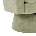 Fauteuil rembourré en chenille pivotant à 360° Christopher Knight Home Aether avec coussin