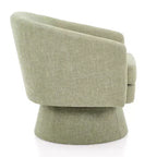 Fauteuil rembourré en chenille pivotant à 360° Christopher Knight Home Aether avec coussin